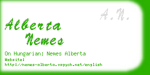 alberta nemes business card